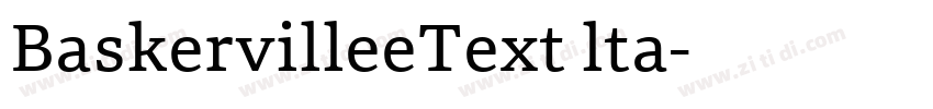 BaskervilleeText lta字体转换